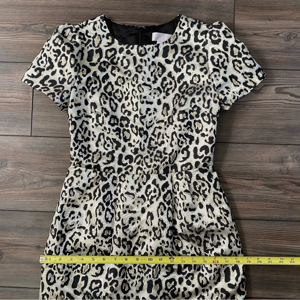 Rachel Parcell Metallic Leopard Print Puff Sleeve Dress - Picture 12 of 13